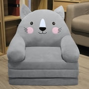 WRXMIJNHGSA Cushion Under $10 Plush Foldable Kids Sofa Backrest Armchair 2 In 1 Foldable Children Sofa Cute Cartoon Lazy Sofa Children Flip Open Sofa Bed For Living Room Bedroom Without Liner Filler
