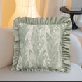 thumbnail image 4 of EGNMCR Pillows, Body Pillow, Throw Pillows, Neck Pillow Wind Bells Flower Pillow Cover Ruffled Pillow Cover Sofa Pillow Cover Living Room Cushion Cover Holiday Gift Polyester pillowcase, 4 of 6