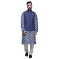 thumbnail image 1 of Atasi Ensemble Kurta Pyjama Indien pour Hommes, Veste Imprimée Classique Décontractée, 1 of 5