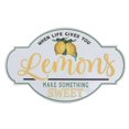 thumbnail image 1 of IH Casa Decor Embossed Metal Sign When Life Gives You Lemons, 1 of 3