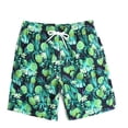 thumbnail image 3 of Men Drawstring Cotton and Linen Floral Ethnic Style Beach Casual Trouser Shorts Yellow M, 3 of 7