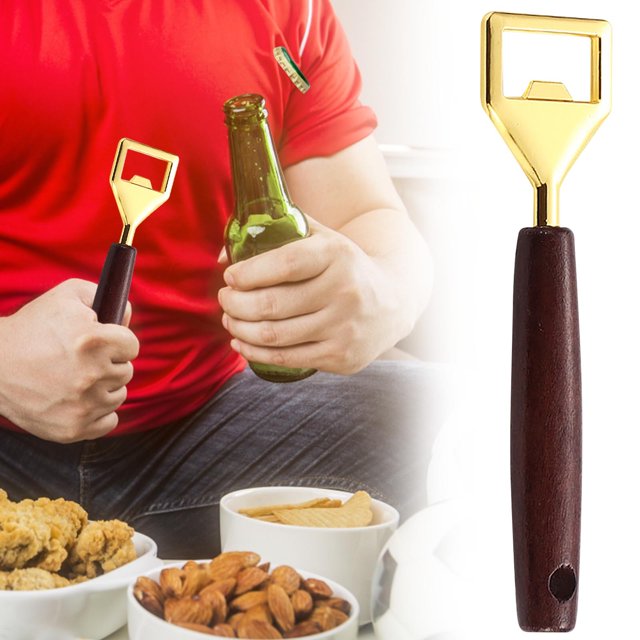 TIMIFIS un Tire-Bouchon Ouvre-Bouteille en Acier Inoxydable avec Poignée en Bois Appareils de Cuisine