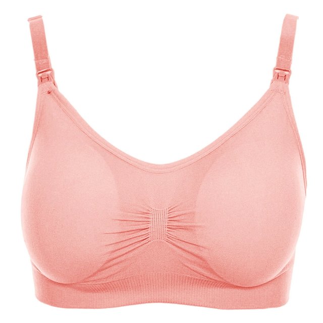 Women‘s Bra Wireless Maternity Seamless Front Buckle Breastfeeding Bra With Pads Plus Size