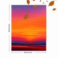 thumbnail image 3 of Qisvanset Abstract Gradient Sunset Canvas Print 12x16 Inch Dining Room Decor, 3 of 8