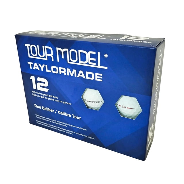 TaylorMade Tour Model Recycled Golf Balls, pack of 12, by Mulligan