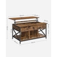 thumbnail image 3 of Boutique Home Lift-Top Table Coffee Table for Living Room or Den with Open and Hidden Storage, 3 of 7