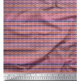 thumbnail image 1 of Soimoi Poly Georgette Tissu Filigrane Damassé Décor Tissu Imprimé Yard 52 Pouces de Large, 1 of 3
