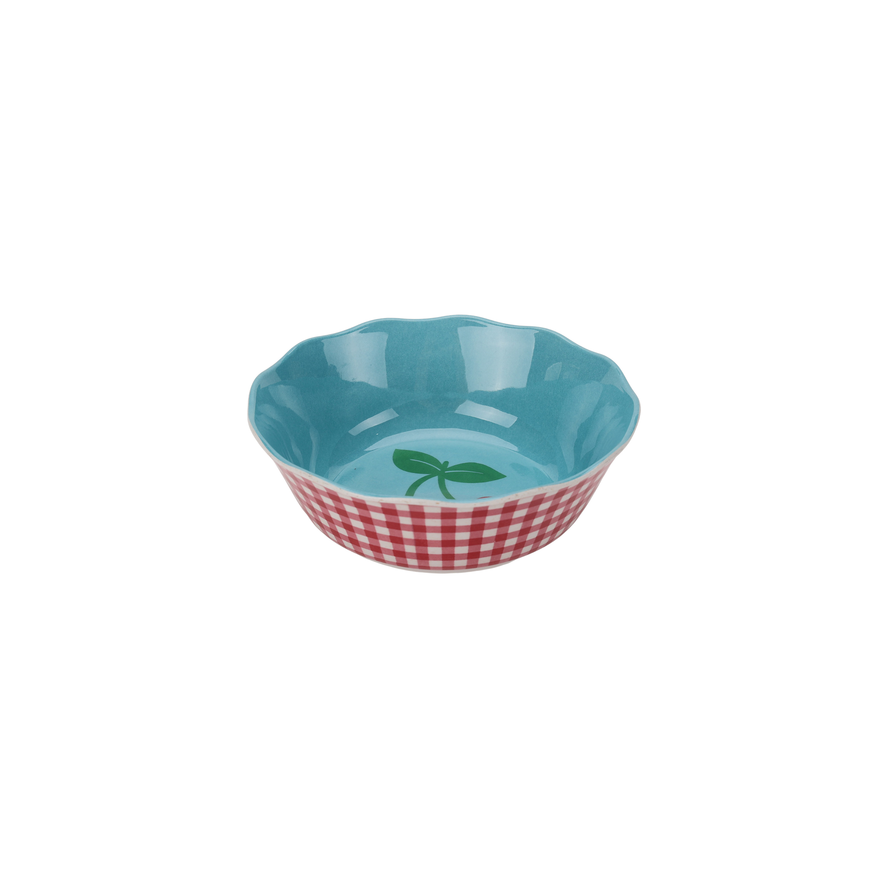 Hometrends Bol en Bambou Mélamine Cerise $6.5$ Inch, Bleu