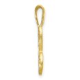 thumbnail image 2 of Diamond2Deal 10K Yellow Gold Grooved Letter H Initial Pendant for Women, 2 of 5