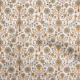 thumbnail image 1 of oneOone Cotton Flex Brown Fabric Florals Sewing Craft Projects Fabric Prints By Yard 40 Inch Wide, 1 of 4