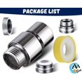 thumbnail image 2 of AVAbay Brass Faucet Aerator to Shower Hose Adapter Sink to Hose Attachment Pipe Splitter with Male Thread Adapter Faucet Connector for Bathroom/Kitchen, 2 of 5