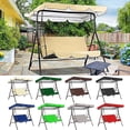 thumbnail image 4 of Durable Swing Set Fabric Garden Swing Waterproof Canopy Replacement Simple Installation Uv-proof Outdoor Patio Swing Sun Shade Seat Cover Set, 4 of 8