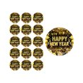 thumbnail image 1 of Wdhugt Black And Gold 2026 Happy Newyear Theme Party Tableware Disposable Paper Plates 9 Inches 16 Pieces Paper B, 1 of 6