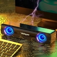 thumbnail image 2 of Cameland Desktop Compact Usb Powered Wired Multimedia Mini Stereo Sound Bar 3.5Mm Audio Jacks, 2 of 8