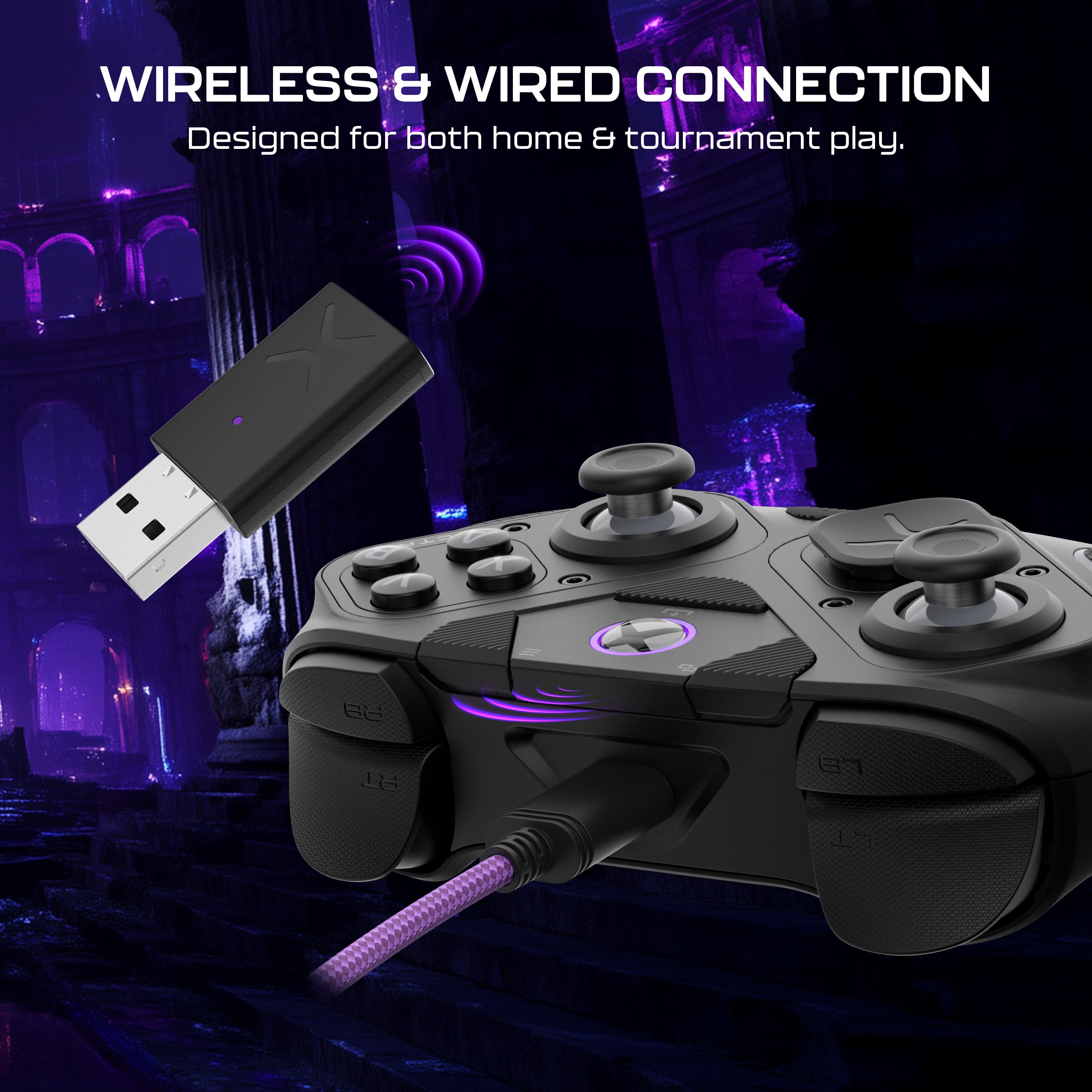 Turtle Beach Victrix Pro BFG Reloaded Wireless Modular Gaming Controller for Xbox Series X|S, Xbox One, & Windows PC; Bluetooth, Fightpad Module, Hall-Effect Thumbsticks/Triggers - Black