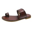 thumbnail image 1 of Women 2025 Casual Adjustable Hook Loop Sandals Summer Open Toe Slides Sandals Flat Sandal, 1 of 5