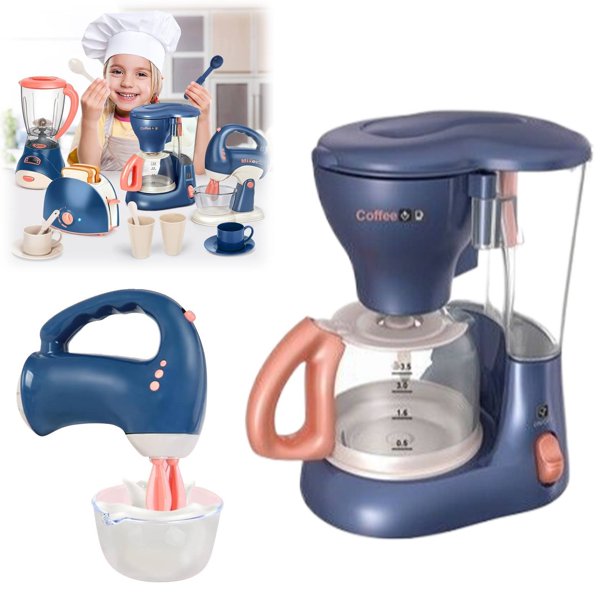 Kit Cuisine Enfant – Presse-agrumes, Mixeur, Grille-pain, Hamburger DIY – Jeu De Rôle éducatif Avec Lumières Et Sons – Dès 3 Ans