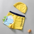 thumbnail image 2 of COMVALUE Maillots de Bain Garçon Shorts de Bain Tout-Petit Caleçons Boxeurs de Natation (Jaune, 3-6 Ans), 2 of 7