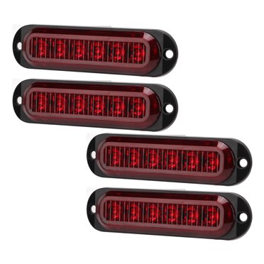 Car Strobe Light,4Pcs Truck Side Lights Side Marker Lightsfor Trucks Side Marker Lights Performance Driven