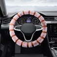 thumbnail image 3 of Steering Wheel Cover Car Steering Wheel Cover Imitation Wool Short Hair Winter Universal Handle Cover Warm and Cold Proof Lint Handle Cover Car Steering Wheel Cover, 3 of 6