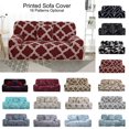 thumbnail image 1 of CHOK Housse de Sofa Extensible en Spandex pour Causeuse Fleur Rouge Moyen, 1 of 6