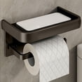 thumbnail image 2 of Lksixu Wall Mounted Toilet Paper Box Toilet Paper Roll Toilet Paper Holders Non Perforated Toilet Paper Storage Rack Mobile Phone Storage Rack Storage Bins Organizers and Storage, 2 of 6