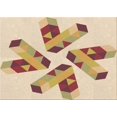 thumbnail image 1 of Ahgly Company Tapis d'Intérieur Lavables à la Machine Rectangle Transitionnel Doré Blond Doré, 3' x 5', 1 of 7