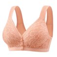thumbnail image 1 of fheaev Summer Savings Clearance Front Closure Bras For Women Full Coverage Plus Size Bras Front Buckle Underwear Bralette Bra Women's Without Steel Rings Front Button Style Bra, 1 of 2