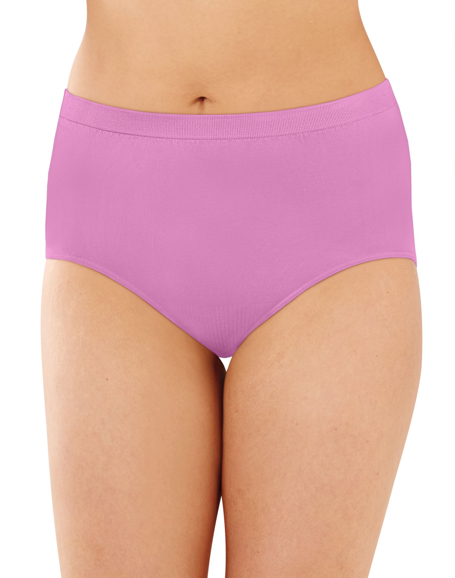 Bali Comfort Revolution Womens Microfiber Seamless Brief - Best-Seller, 8/9