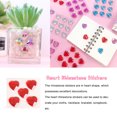 thumbnail image 5 of Heart Rhinestone Stickers Acrylic Crystal Gems Multipurpose Decorative Handheld Gems Supplies Clothes Scrapbooking DIY Crafts Necklace Red, 5 of 5
