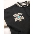 thumbnail image 3 of Minecraft Boys Black Creeper Varsity Jacket (13-14 Years), 3 of 6