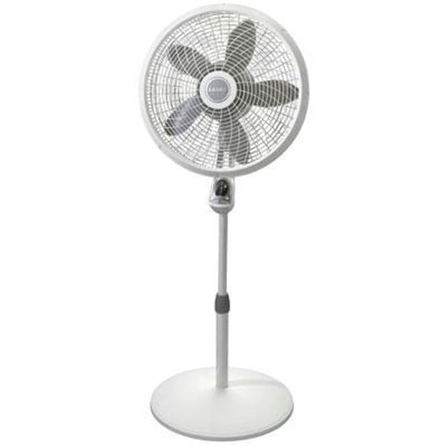 Lasko Products 18 in. Pedestal Fan White