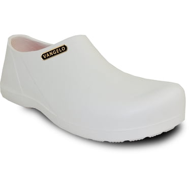 vangelo Professional Slip Resistant Clog Women and Men Work Shoe Nurse Shoe Chef Shoe CARLISLE WHITE