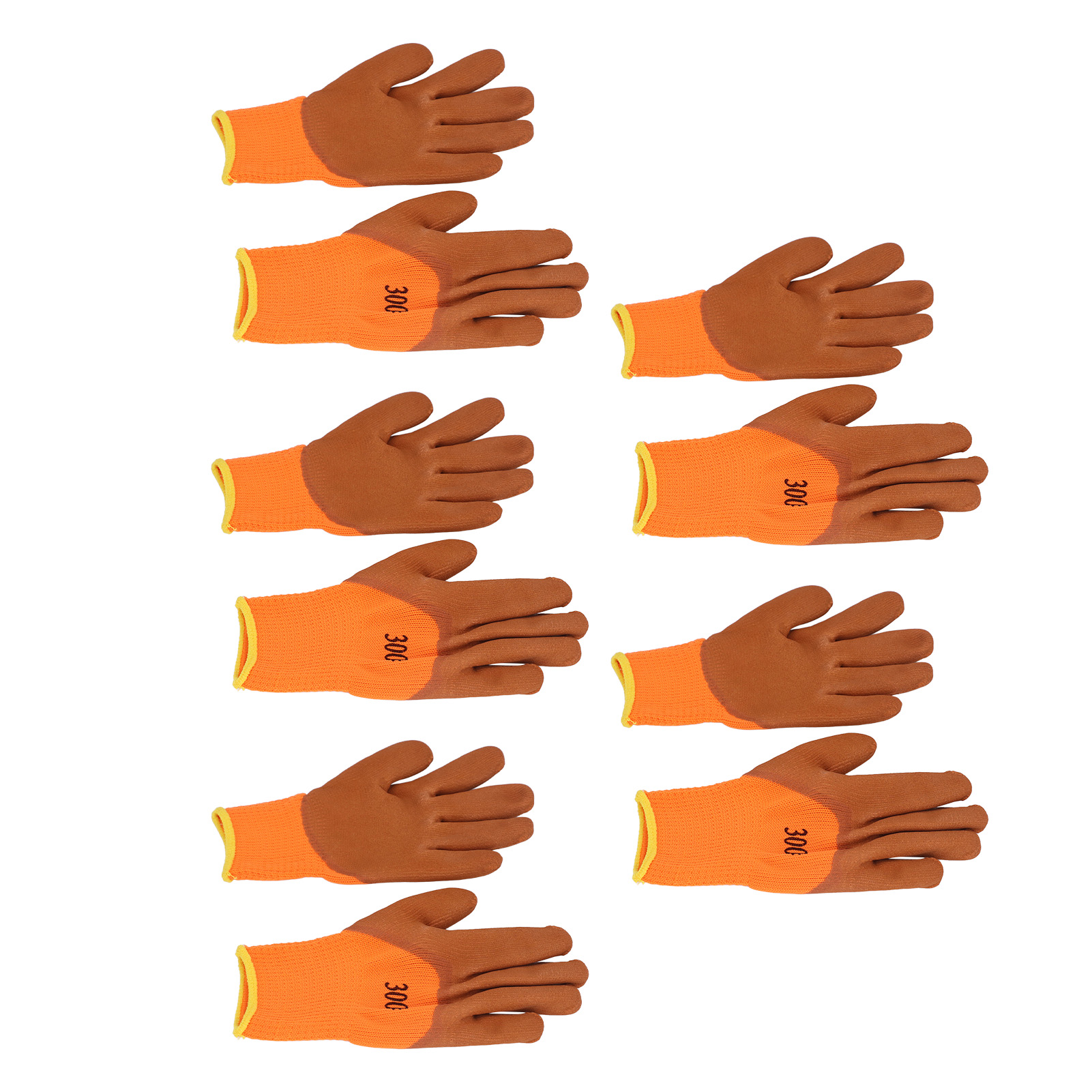 Thermal Gloves, Winter Work Gloves 5 Pairs Soft  Inside  For Construction Gardening