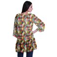 thumbnail image 4 of Moomaya Printed Georgette Shrug Ruffled Back Drop Hem Beach Cover Up For Women, 4 of 5
