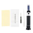 thumbnail image 1 of Growcolor Brix Refractometer Portable Jam Beer Milk Fruit Juice Sugar Tester Meter Professional 0~10% Brix Refractometer, 1 of 8