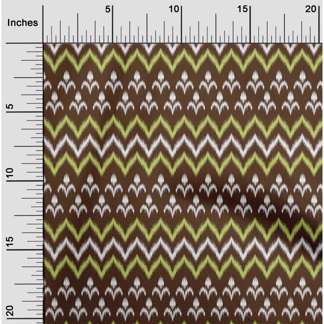 oneOone Cotton Silk Fabric Ethnic Ikat Print Fabric BTY 42 Inch Wide