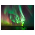 thumbnail image 2 of Green Northern Lights Aurora - Large Abstract Canvas Wall Art, 2 of 3