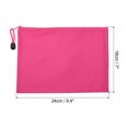 thumbnail image 2 of Unique Bargains Waterproof Zipper File Bags, A5 Document Holders for Office, Rose Red 3 Pack, 2 of 6