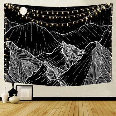 Hippie Hanging Wall Tapestry, Colorful Bohemian Psychedelic Blanket for Bedroom, Living Room, Sofa, Headboard, 37*29 Inch