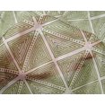 thumbnail image 4 of oneOone Silk Tabby Fabric Dot & Triangle Block Print Fabric BTY 42 Inch Wide, 4 of 4