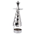 thumbnail image 1 of Stainless Steel Rotating Candle Holder with Tray for Romantic Home Decor and Special Occasions Tabletop Candlestick Set for Christmas Weddings Parties, 1 of 8