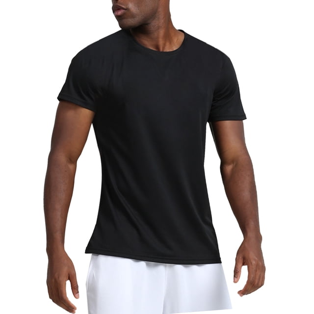 XZNGL Mens Short Sleeve T-shirt Running Sports Leisure Quick Drying Sportswear