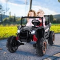 thumbnail image 2 of Costway 24V Kids Ride on UTV with 4 x 100W Powerful Engine Remote Control High/Low Speed Black, 2 of 10