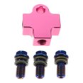 thumbnail image 4 of Miangastore 1 Set Hydraulic Brake Line Connector: Motorcycle Brake Line Tee Adapter With Titanium-Burned Bolts - T Shaped Adapter For Motorcycle Quad Bike Atv, 4 of 8