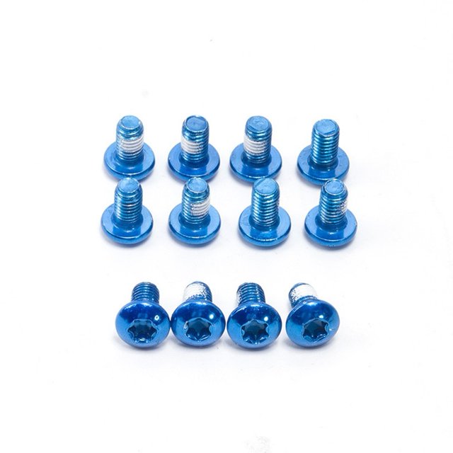Lefu 12pcs M5x9mm Disque Frein Rotor Boulons Acier T25 Vélo Vélo Freins Vis à Disque