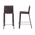 thumbnail image 3 of Baxton Studio Tabouret de Comptoir Brun (Ensemble de 2), 3 of 9