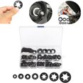 thumbnail image 3 of M3-m12 Washer 280pcs Inner Tooth Star Lock Washers Assortment Kit Push Lock Washer Speed Clip Fastener Kit, 3 of 5