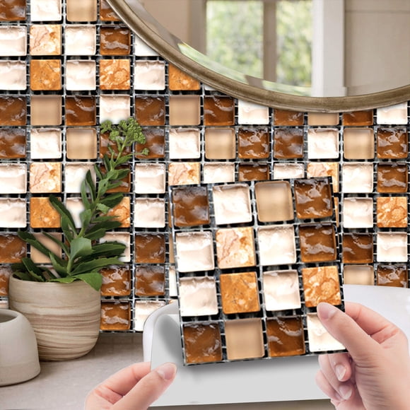 tumgatte Crystal Tile Stickers DIY Self-Adhesive Wall Stickers Summer Savings