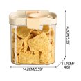thumbnail image 2 of Shldybc Kitchen Food Storage Sealed Jar Food-Grade Plastic Container for Cereals and Grains Household Essentials 1350ml, 2 of 5